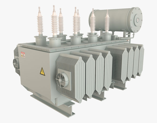 Electrical Transformer 1 Low-poly 3D model