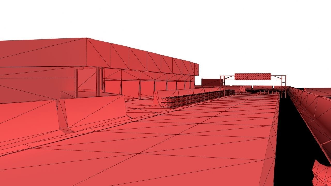 Race Track Asset Pack LOW POLY Low-poly 3D model_21