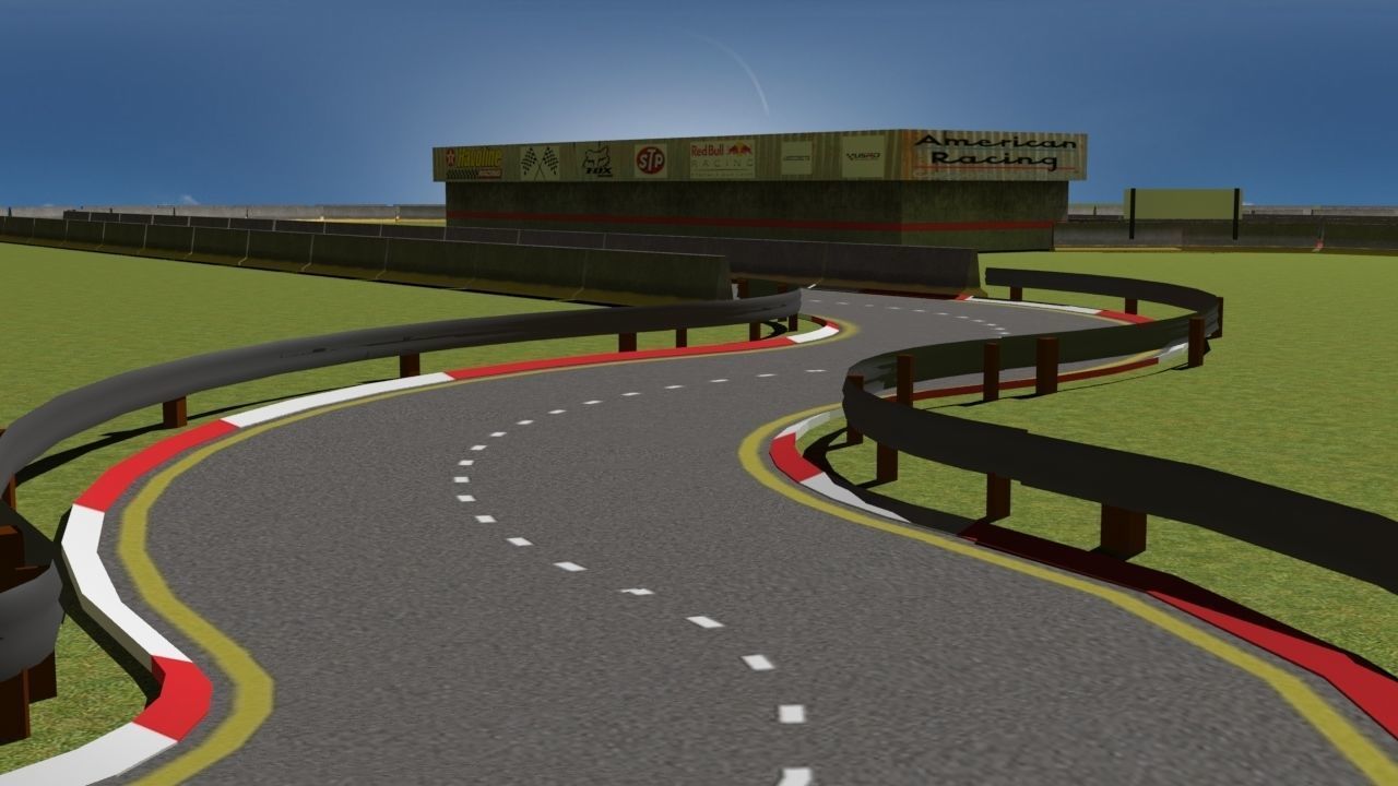 Race Track Asset Pack LOW POLY Low-poly 3D model_5