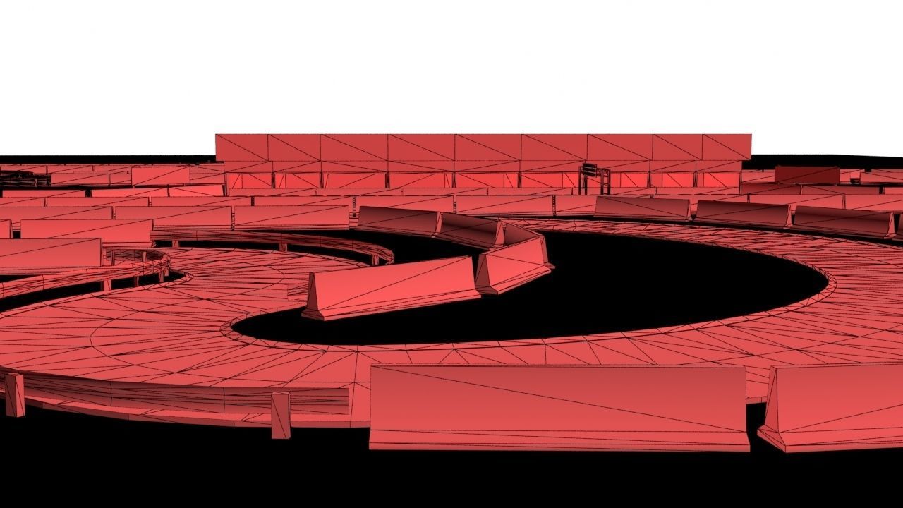 Race Track Asset Pack LOW POLY Low-poly 3D model_22
