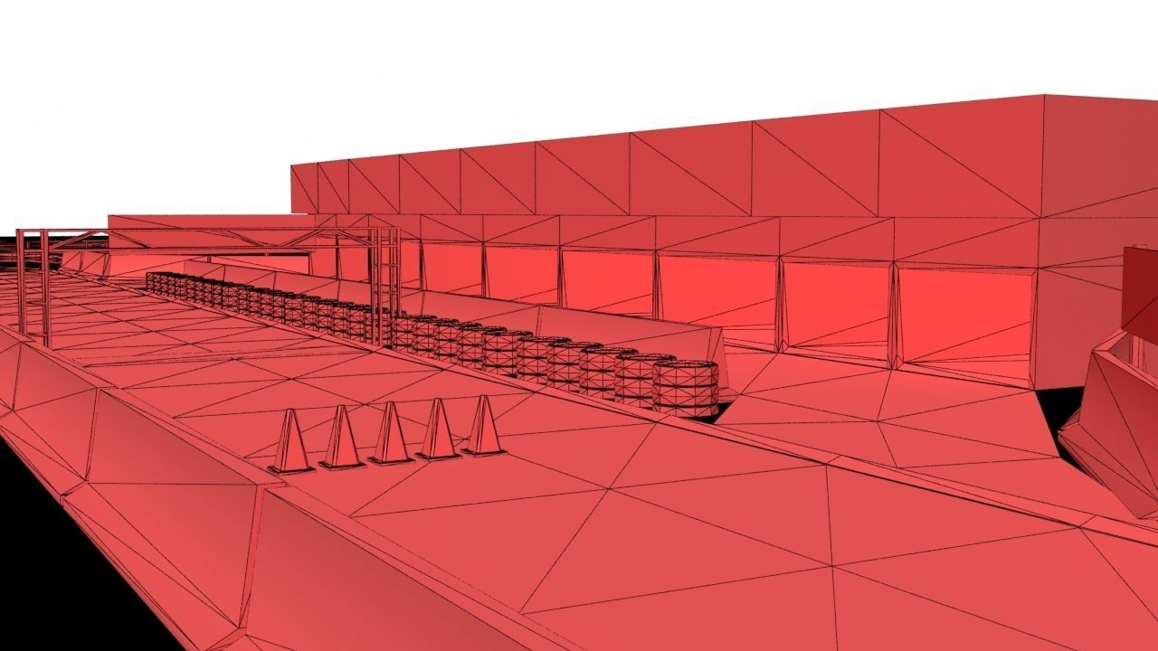 Race Track Asset Pack LOW POLY Low-poly 3D model_20