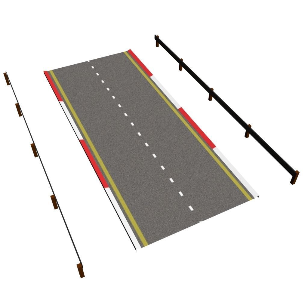 Race Track Asset Pack LOW POLY Low-poly 3D model_9