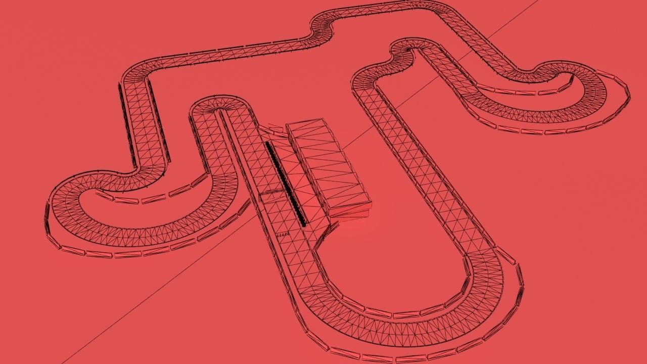 Race Track Asset Pack LOW POLY Low-poly 3D model_24