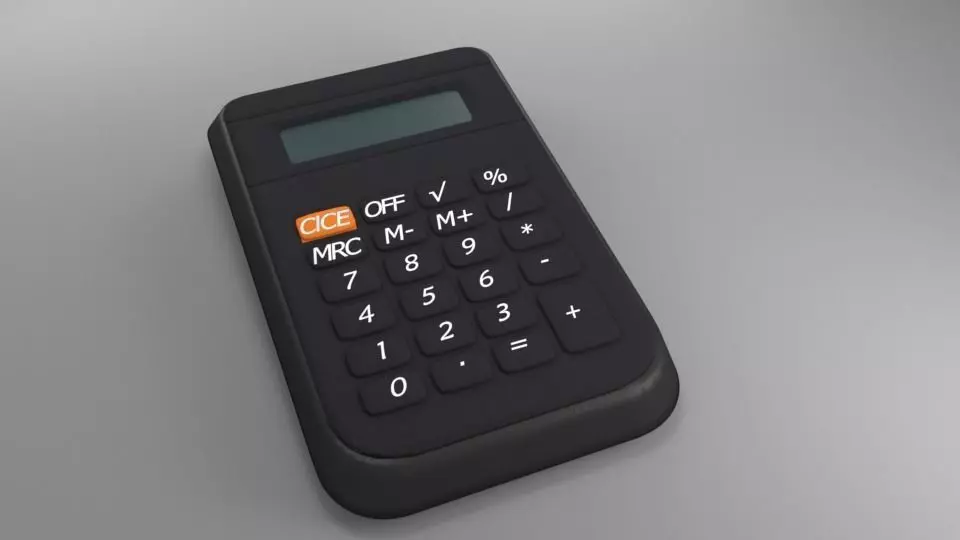 calculate plastic container 3D model