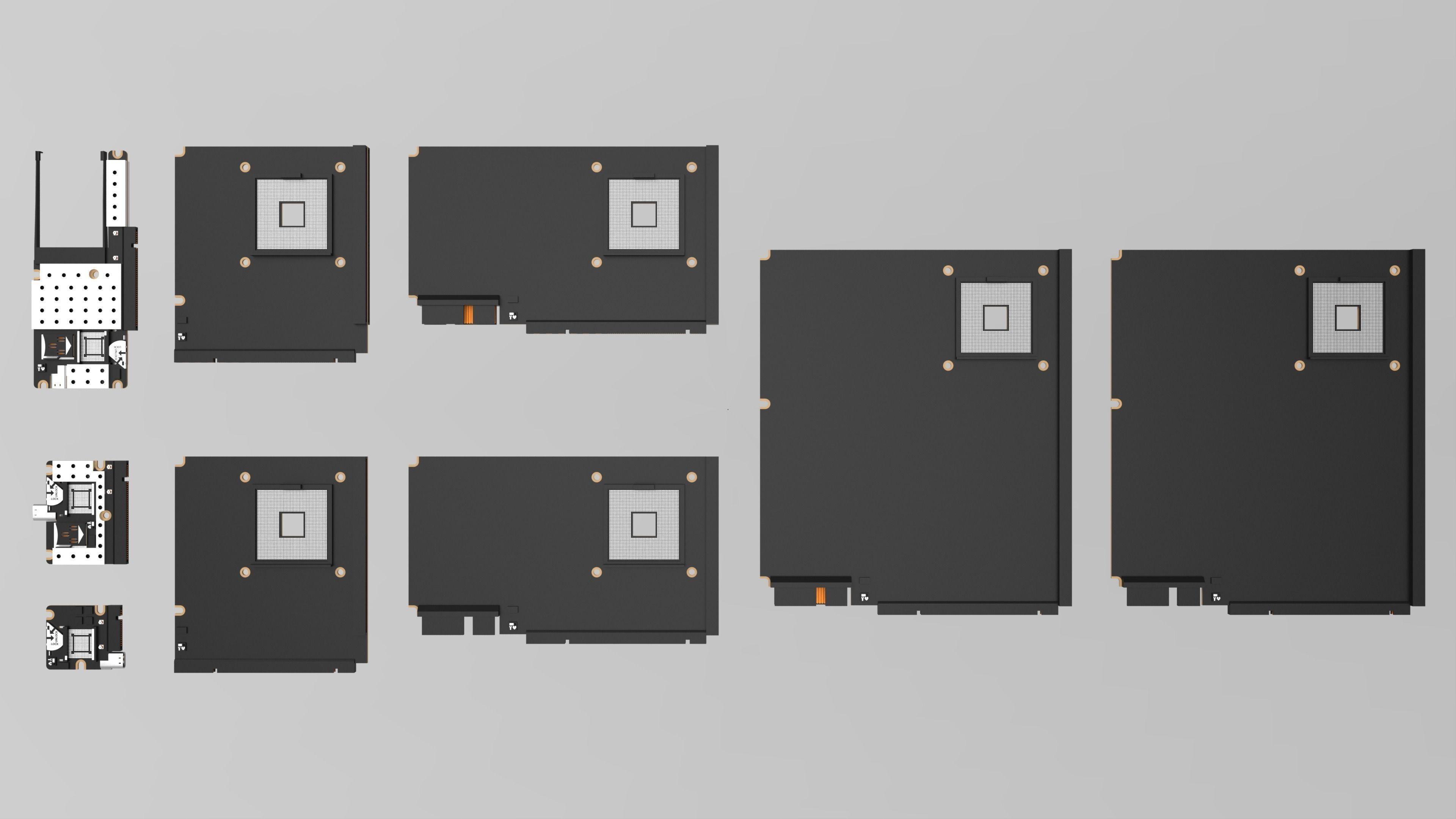 Custom Motherboards form factor idea Free 3D model_0