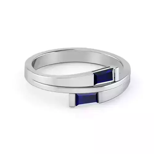 Baguette Ring Silver