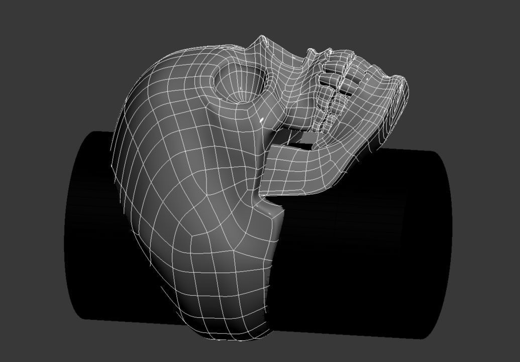 skull ring 3D print model_11