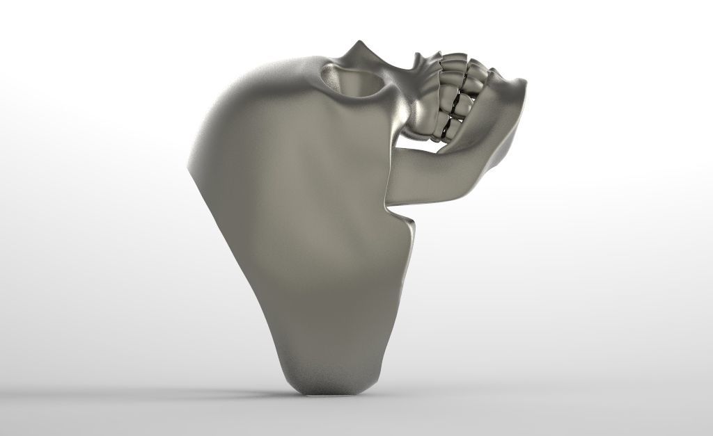 skull ring 3D print model_5