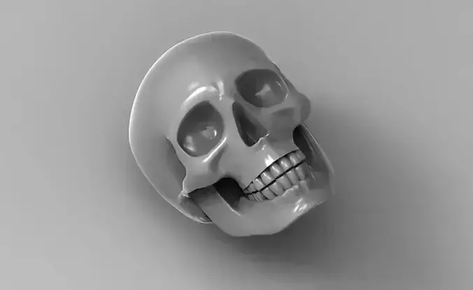 skull low poly