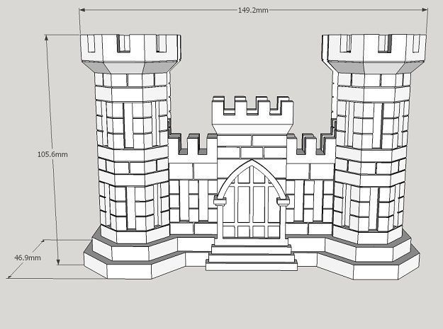 US Army Corps of Engineers Business Card Holder 3D print model_2