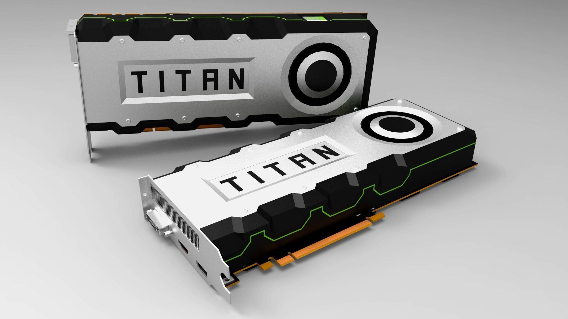 Nvidia Geforce titan idea not the real one Free 3D model