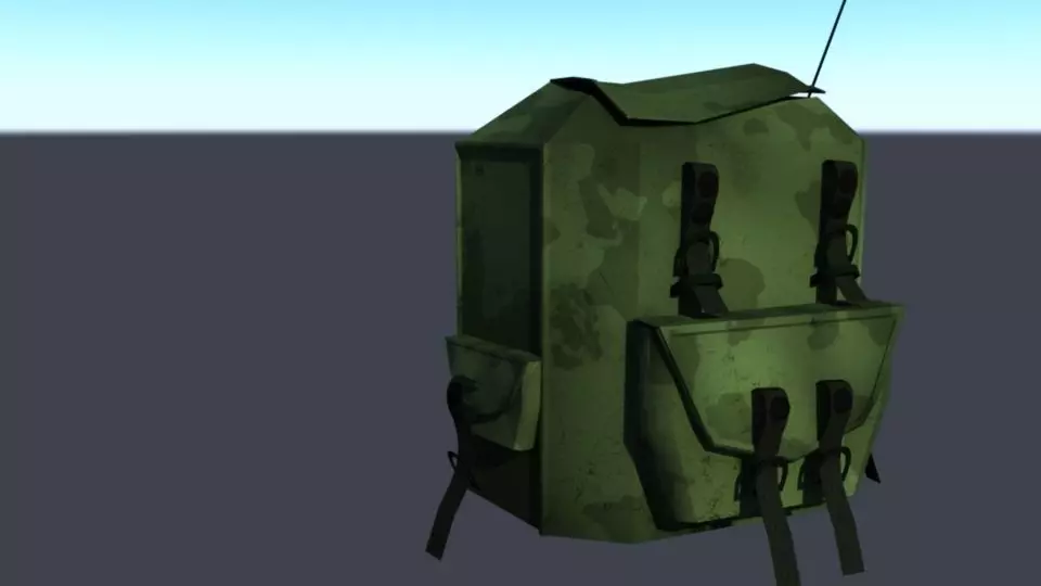 BGAPACK military backpack Low-poly 3D model_0