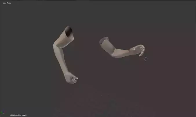 Fps arm running animation 3D model