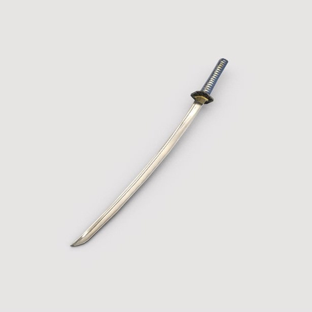 Ninja with Katana 3D model_10