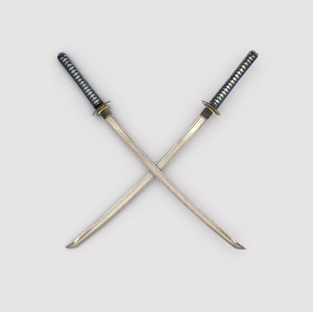 Ninja with Katana 3D model_9