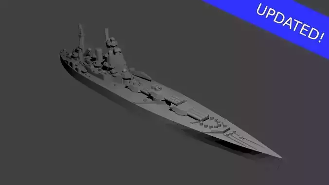 British Nelson Class Battleship 3D print model