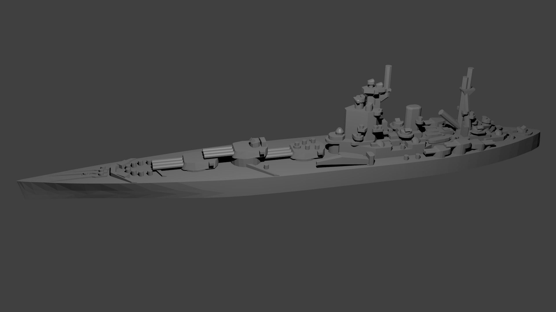 British Nelson Class Battleship 3D print model_2