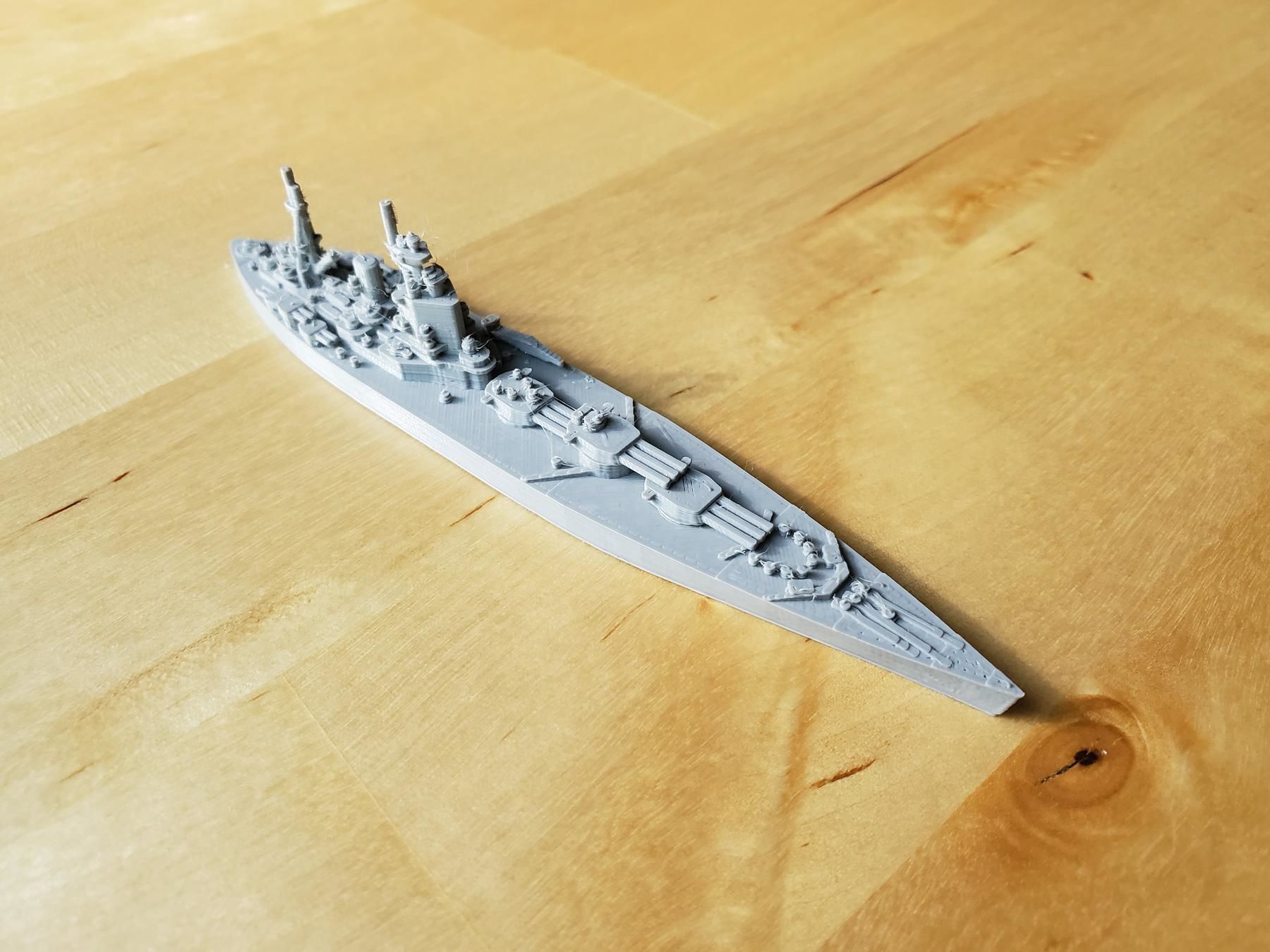 British Nelson Class Battleship 3D print model_4
