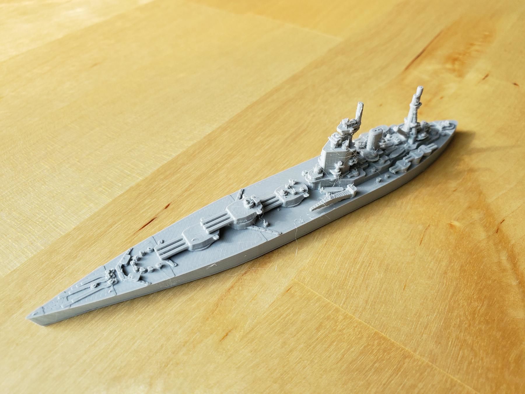 British Nelson Class Battleship 3D print model_3