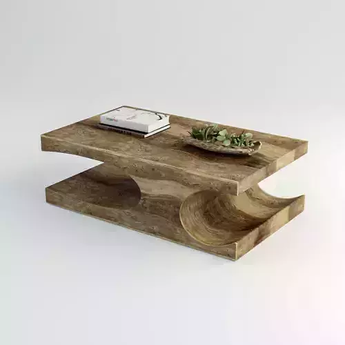 Coffee table Goa  Low-poly 3D model