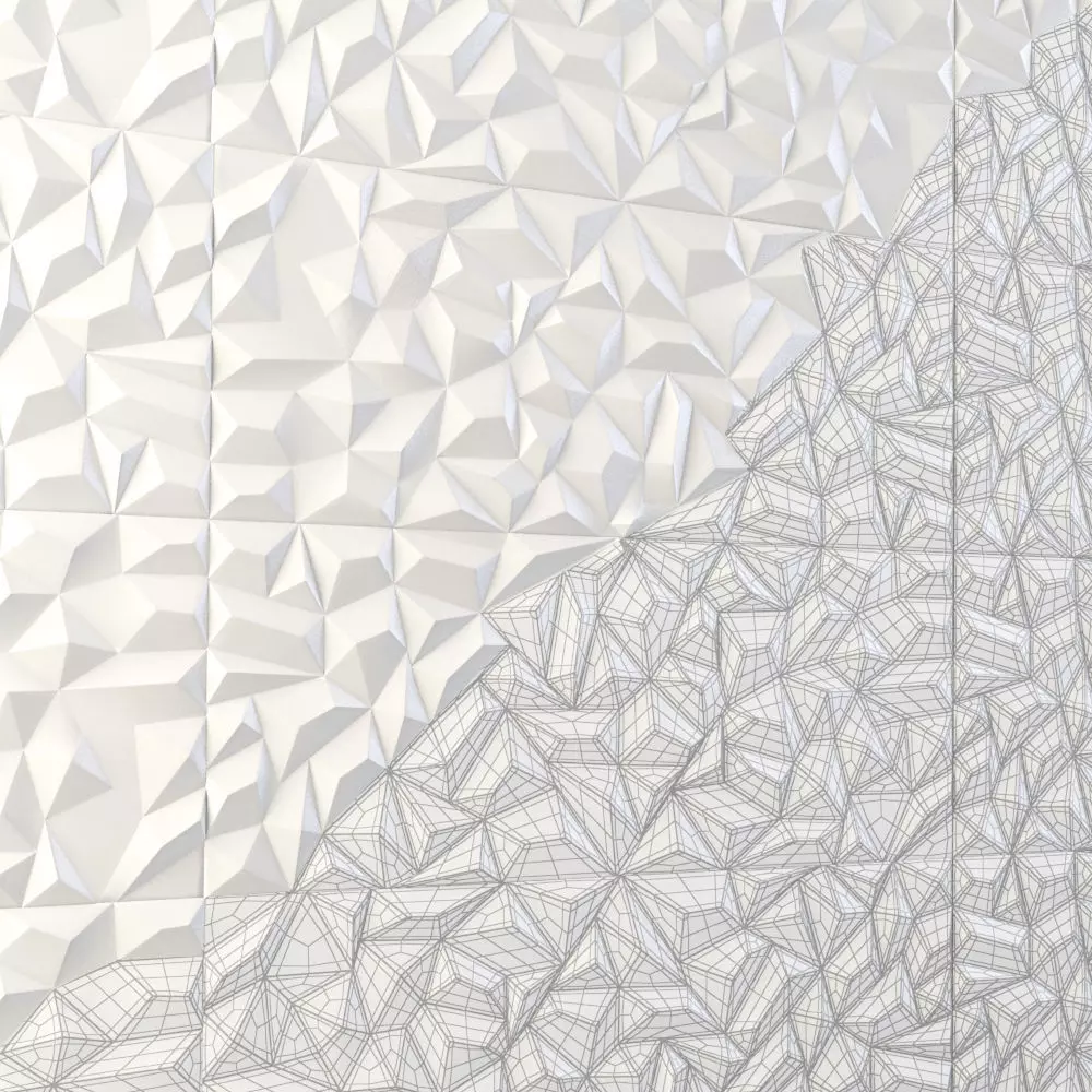 3d tile Ape Ceramica Silk Ole White Rect Low-poly 3D model