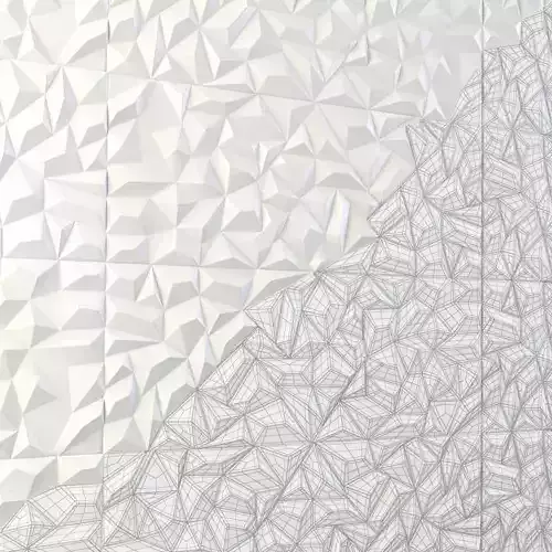 3d tile  Ape Ceramica Silk Ole White Rect