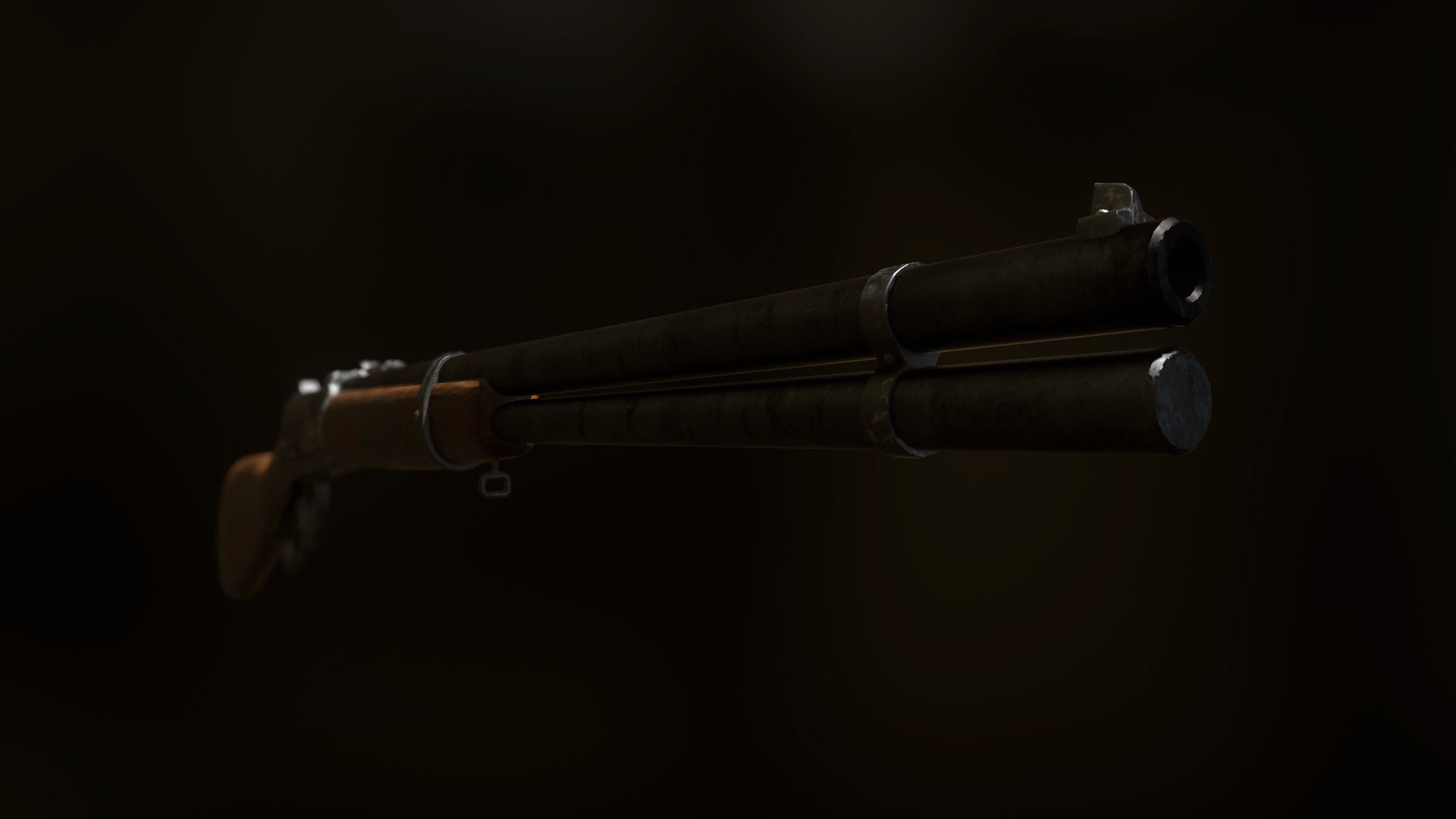 Winchester Model 1894 Low-poly 3D model_1