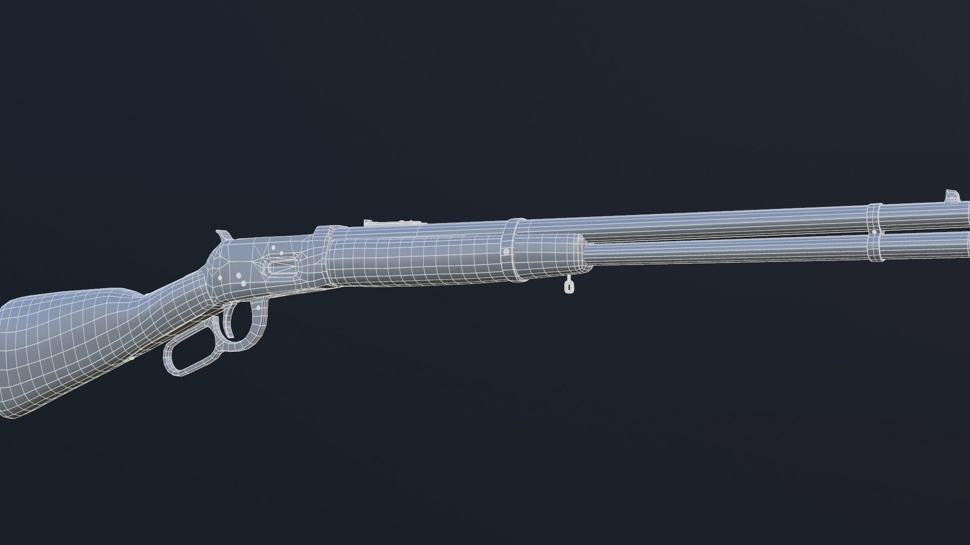 Winchester Model 1894 Low-poly 3D model_14