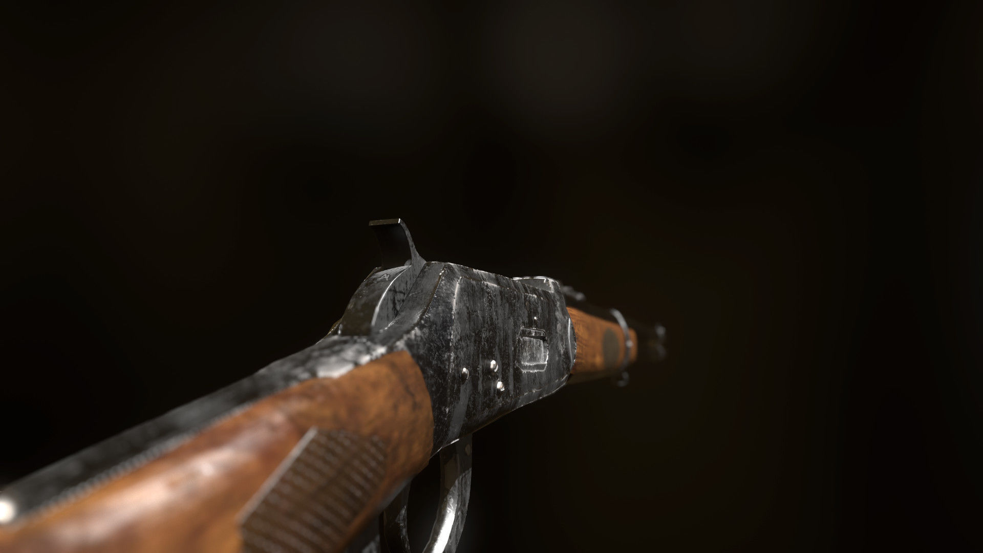 Winchester Model 1894 Low-poly 3D model_6