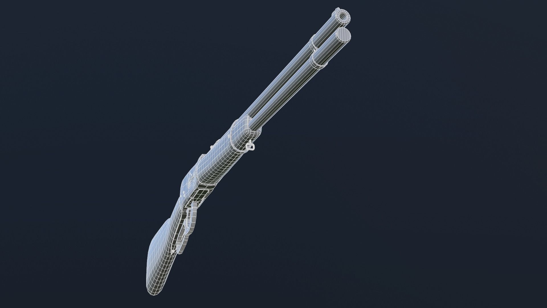 Winchester Model 1894 Low-poly 3D model_8