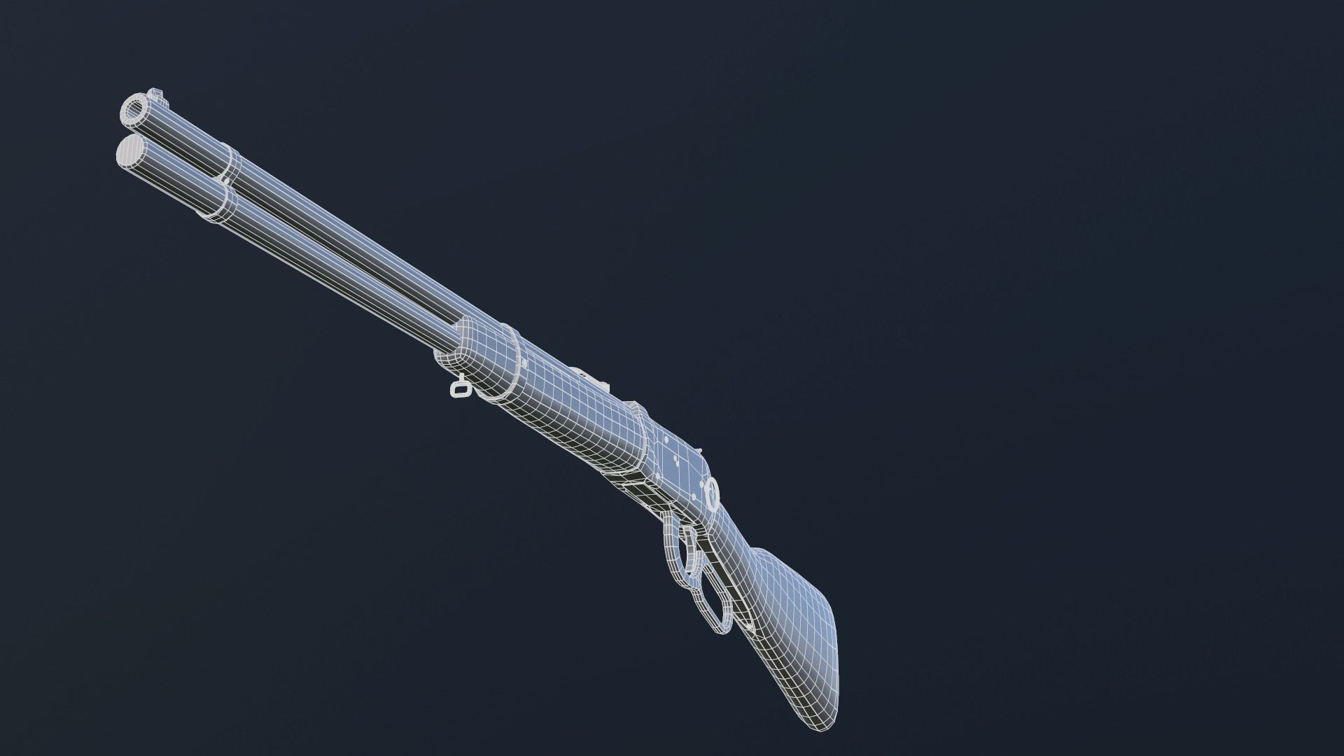 Winchester Model 1894 Low-poly 3D model_12