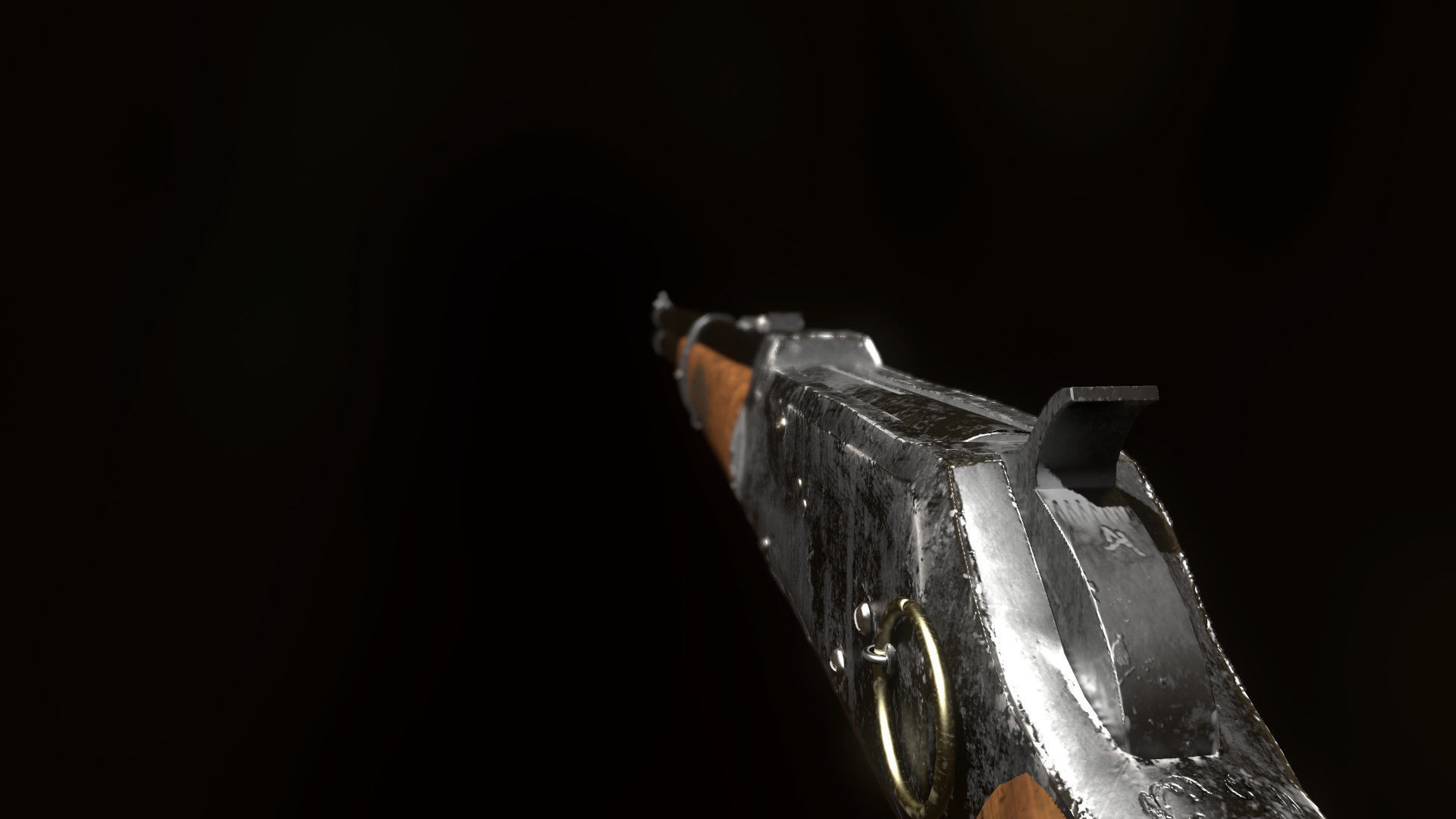 Winchester Model 1894 Low-poly 3D model_4