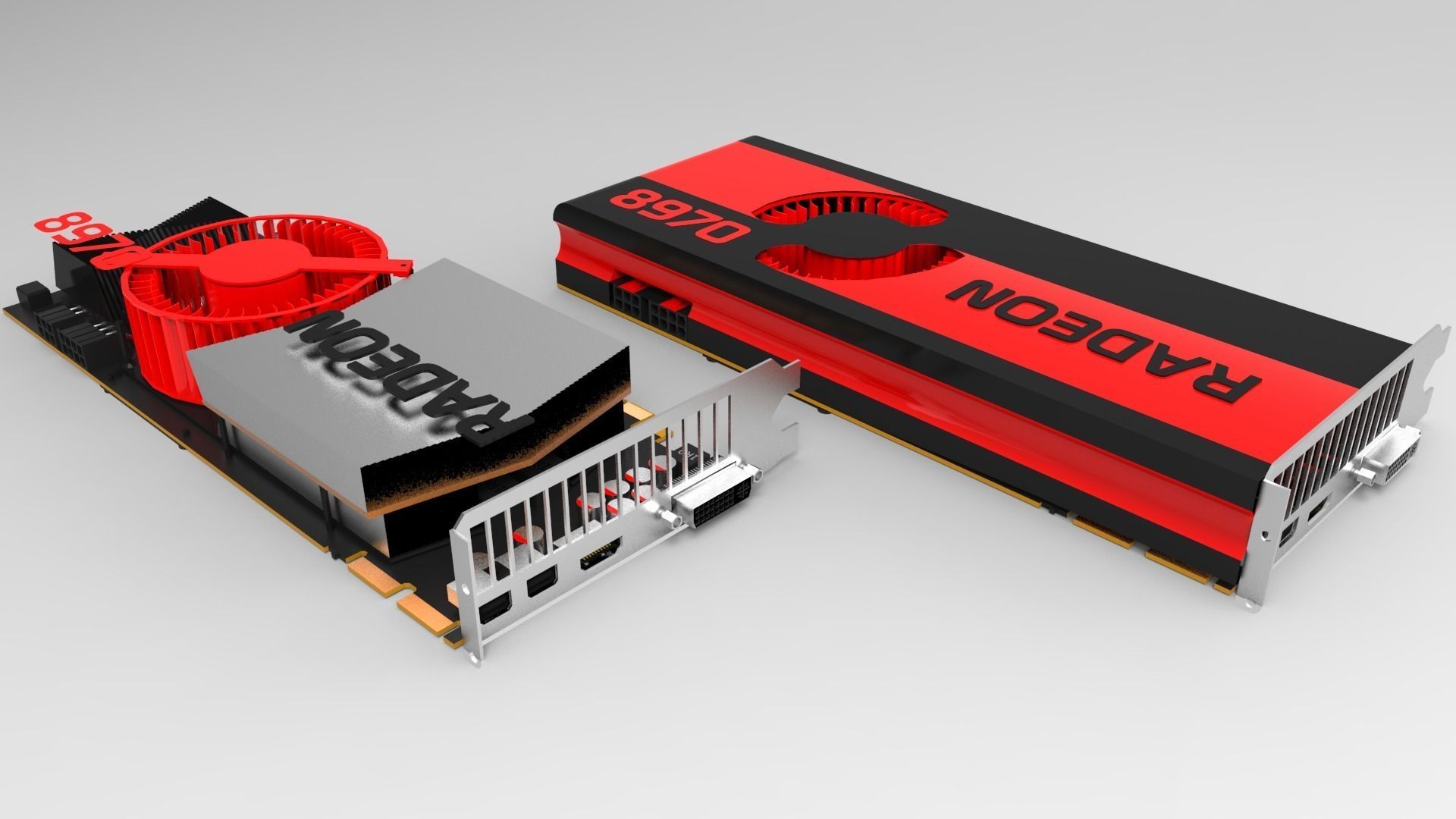 AMD Radeon HD 8000 idea Free 3D model