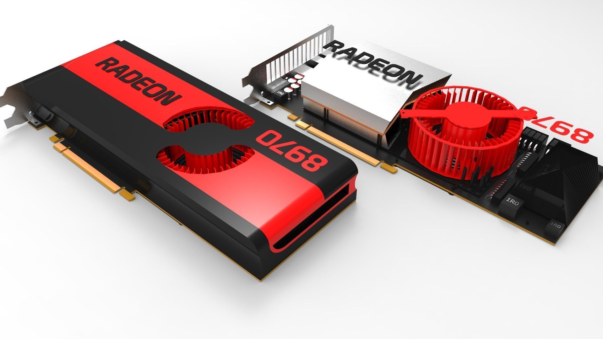 AMD Radeon HD 8000 idea Free 3D model