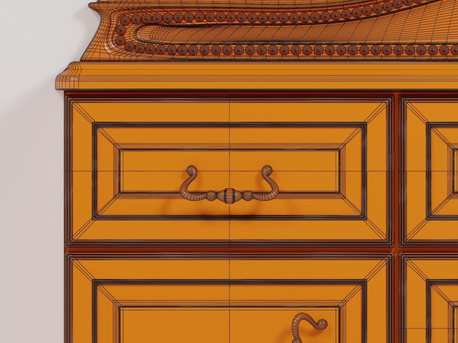 Ornate Cabinet 3D model_5