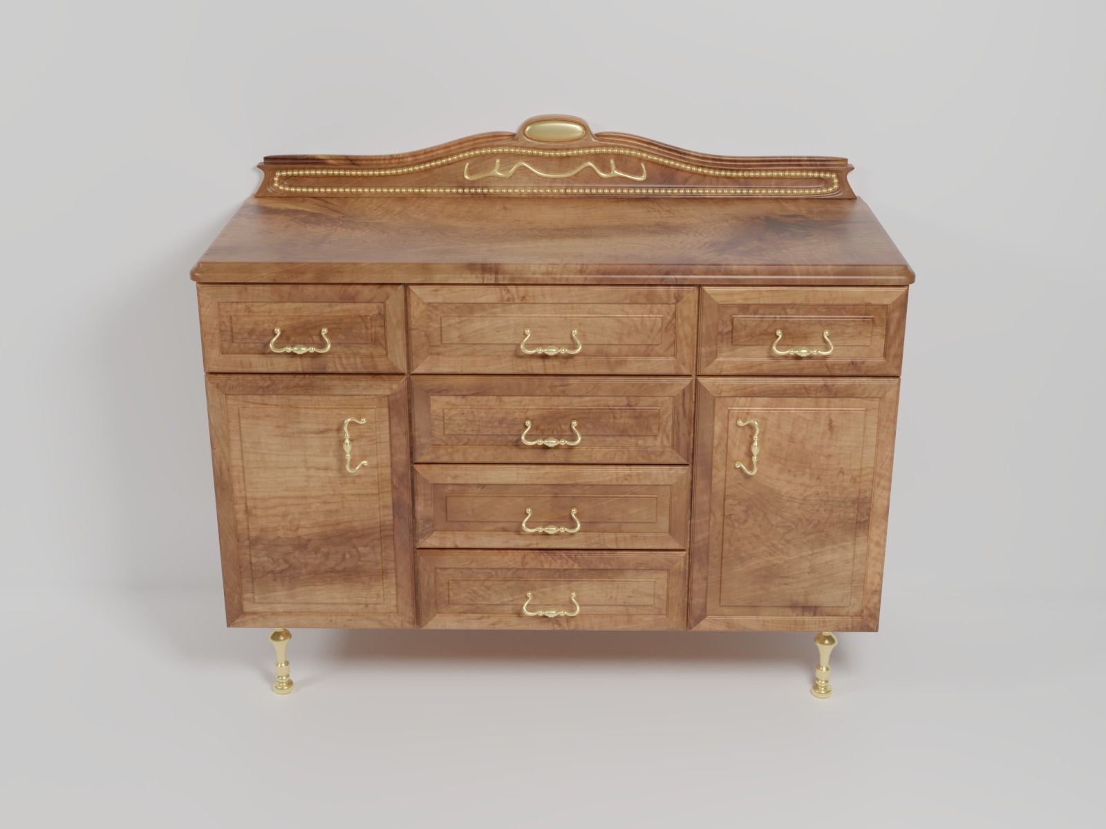 Ornate Cabinet 3D model_1