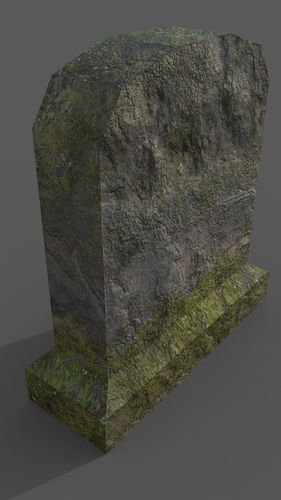 Tombstone Type 8 Low-poly 3D model