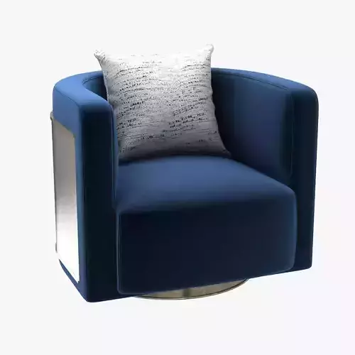 Promemoria pervinca swivel armchair