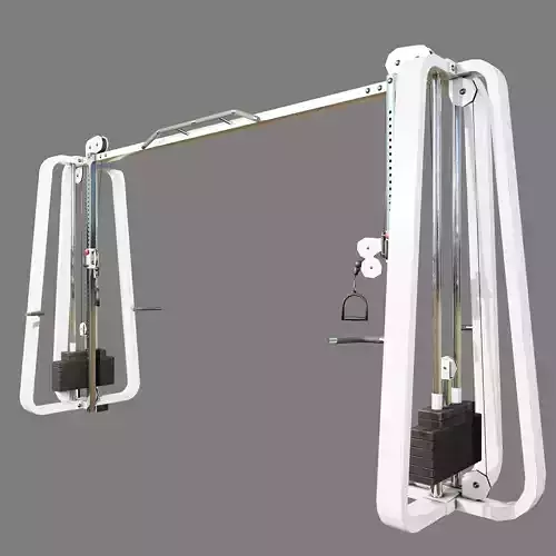 Lowpoly Gym CableCrossover Machine