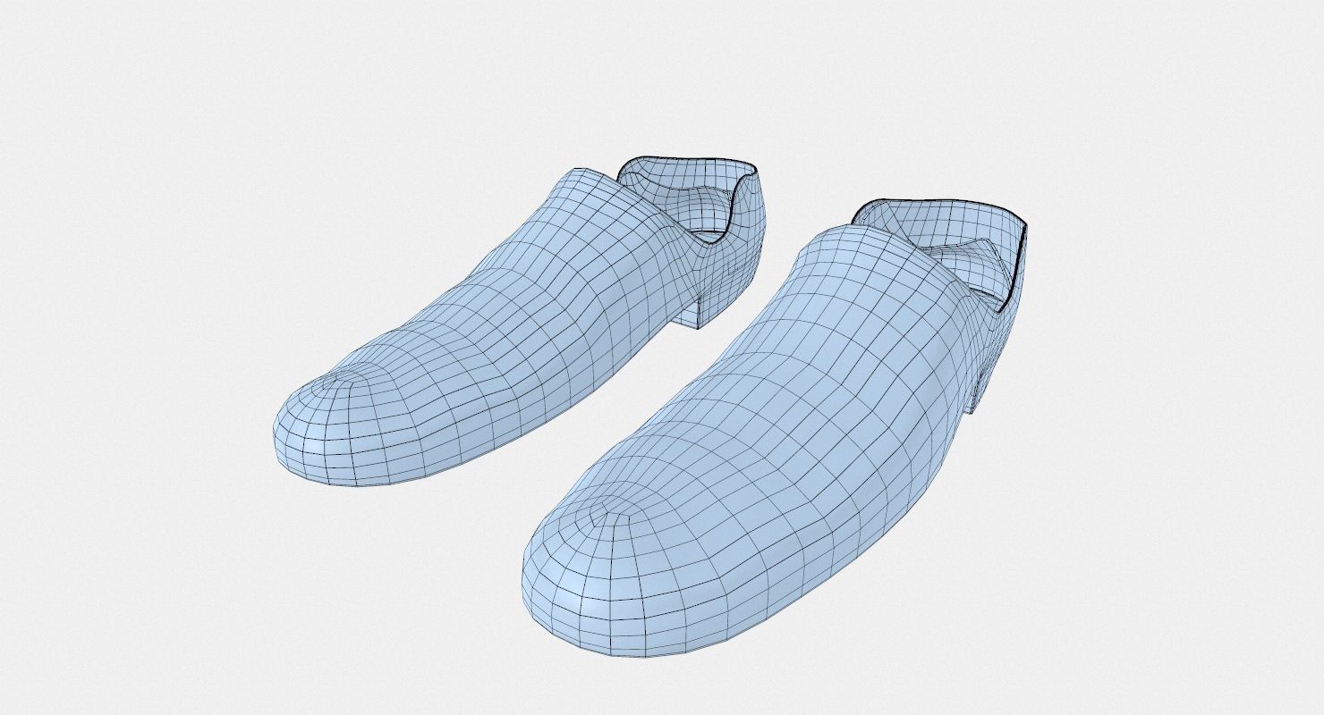 Shoes Old Dirty Low-poly 3D model_10
