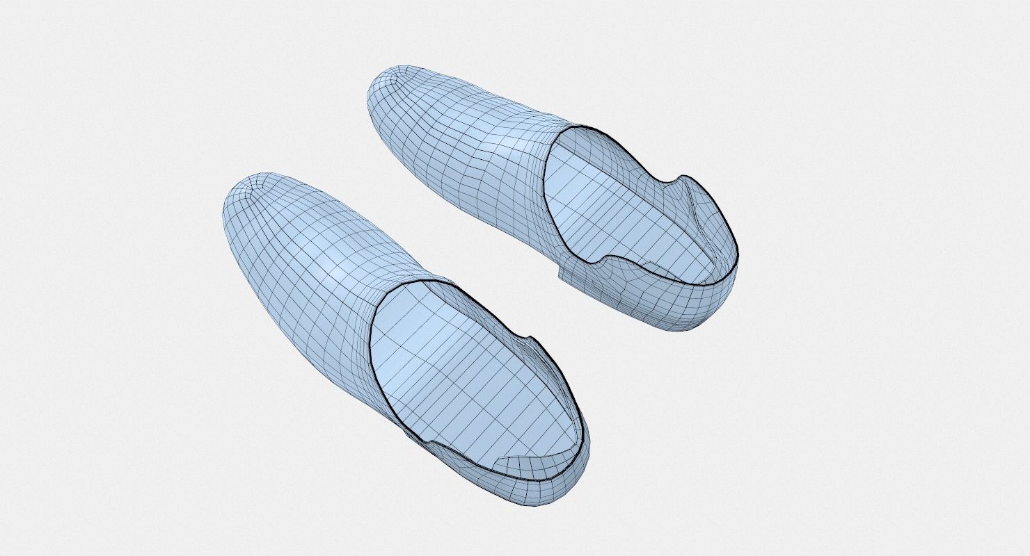 Shoes Old Dirty Low-poly 3D model_12