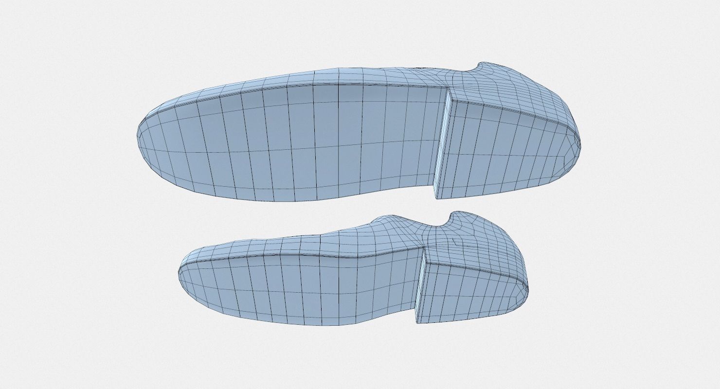 Shoes Old Dirty Low-poly 3D model_11