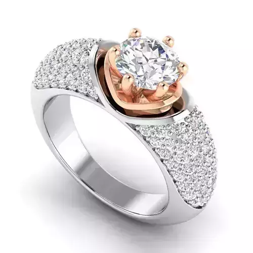 Engagement Ring With Diamonds 4