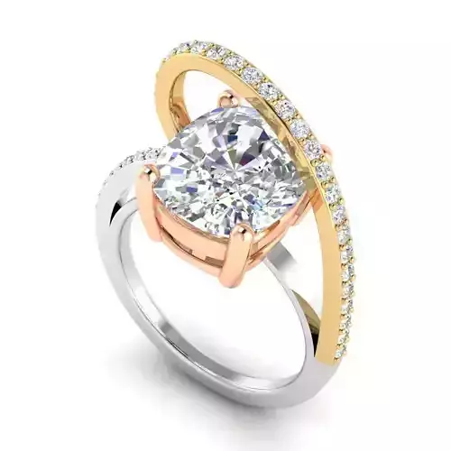 Engagement Ring With Big Centerpiece Diamond