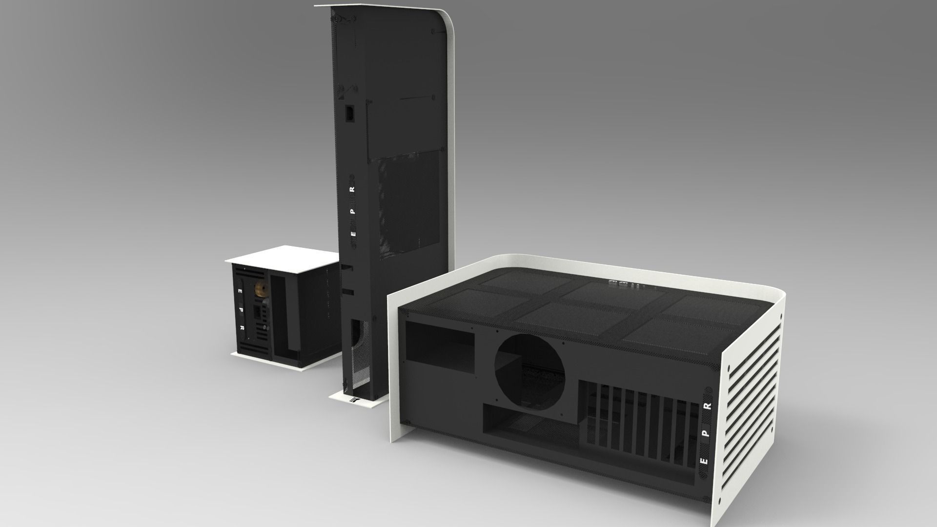 Metal PC cases idea Free 3D model_7