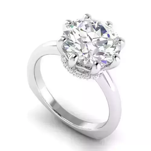 Engagement Ring With Big Diamond Centerpiece