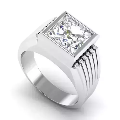 Engagement Ring With Big Diamond Centerpiece 2