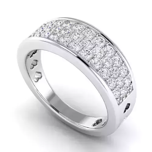 Heart Shaped Engagement Ring With Diamonds 1