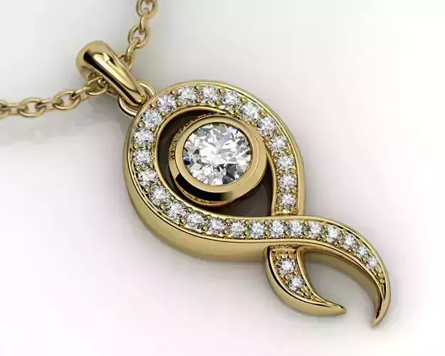 Pendant With Diamonds