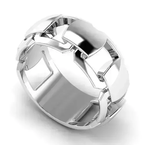 Chain Shaped Engagement Ring